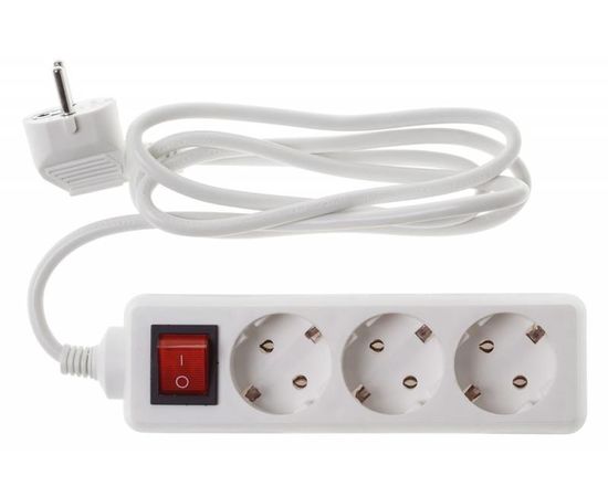  Сетевой удлинитель Buro BU-PS3.1/W 1.5м (3 розетки) белый 