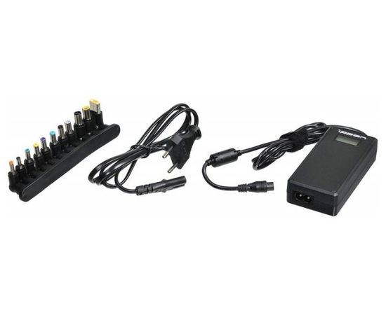  Блок питания Ippon (D90U) автоматический 90W 15V-19.5V 11-connectors 8A 1xUSB 2.1A от бытовой электросети LСD индикатор 