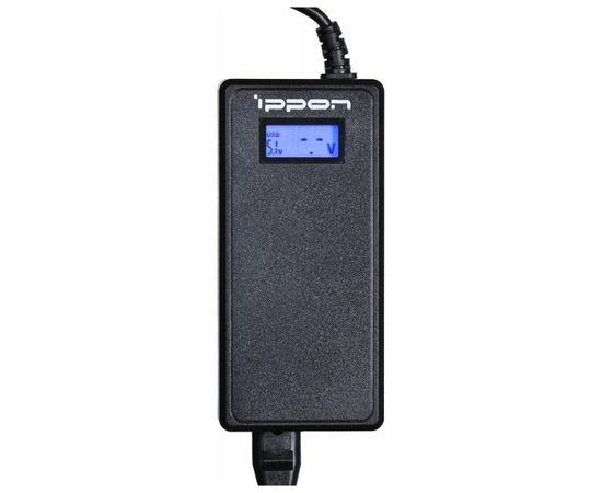  Блок питания Ippon (D90U) автоматический 90W 15V-19.5V 11-connectors 8A 1xUSB 2.1A от бытовой электросети LСD индикатор 