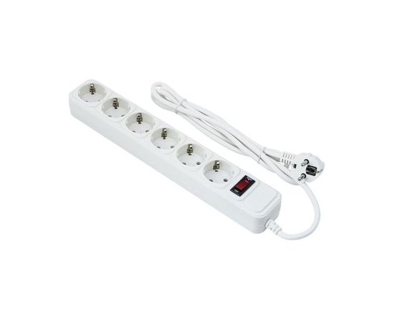  Сетевой фильтр Exegate EX221229RUS SP-6-5W (6 розеток, 5м, евровилка, белый) 