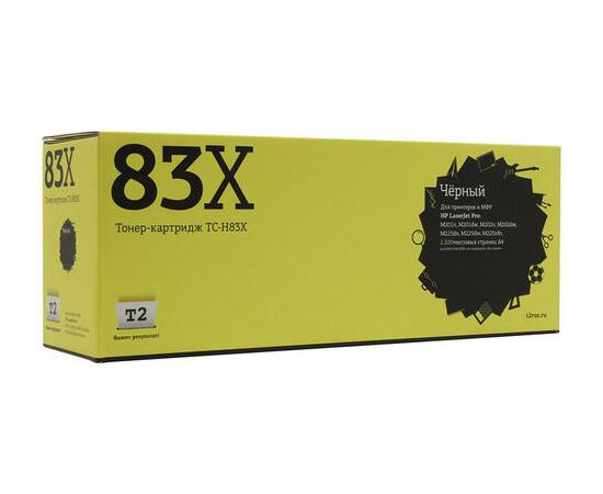  Картридж T2 CF283X  (TC-H83X) для HP LJ Pro M201dw/202dw/225dw (2200 стр.) черный, с чипом 