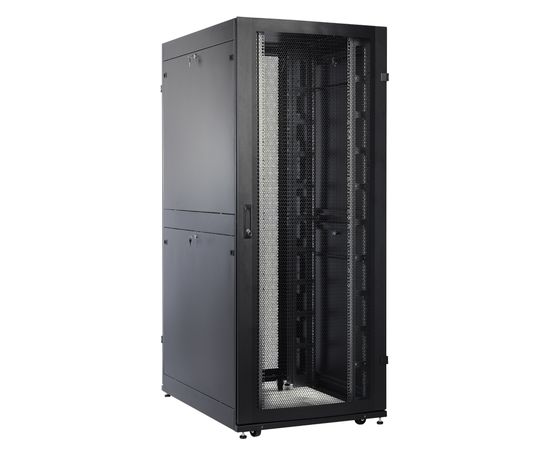  Шкаф серверный ЦМО ШТК-СП-48.8.10-48АА-9005 напольный 48U 800x1000мм пер.дв.перфор. черный 