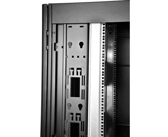  Шкаф серверный ЦМО ШТК-СП-48.8.10-48АА-9005 напольный 48U 800x1000мм пер.дв.перфор. черный 