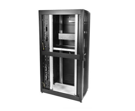  Шкаф серверный ЦМО ШТК-СП-48.8.10-48АА-9005 напольный 48U 800x1000мм пер.дв.перфор. черный 