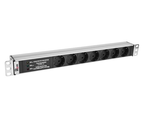  Блок распределения питания Remade Rem-10 R-10-7S-FI-440-Z гор.размещ. 7xSchuko базовые 10A без вилки 