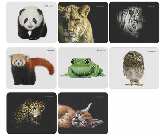  Коврик для мыши Defender Wild Animals 50803 (8видов) 