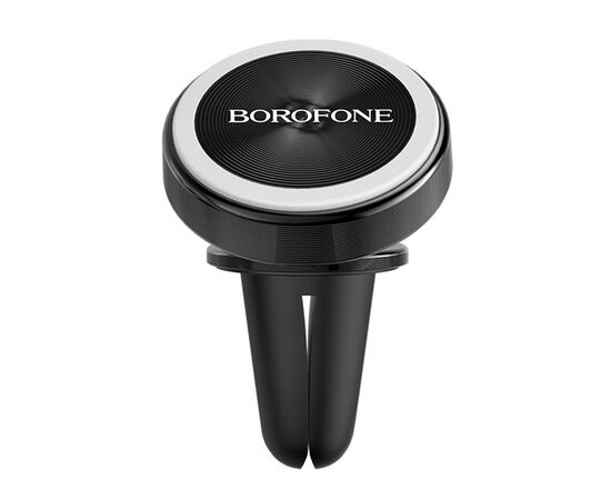  Держатель автомобильный Borofone BH6 Platinum metal magnetic in-car holder for air outlet (black) 