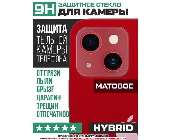  Стекло защитное гибридное МАТОВОЕ Krutoff для камеры Oppo A96 (2 шт.) 