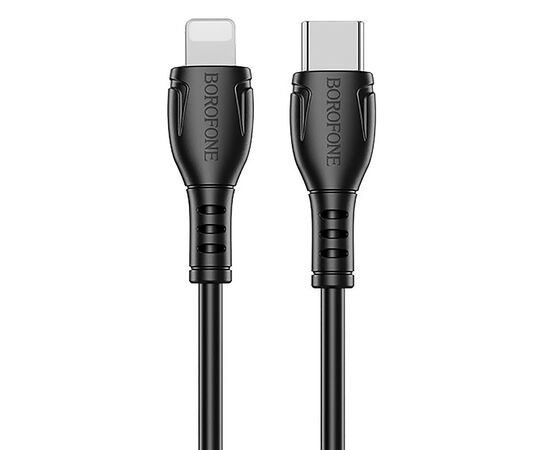  Кабель Type-C - Apple lightning Borofone BX51 Triumph, 100 см 2,4А (black) (133814) 