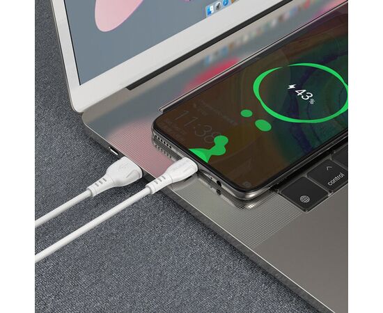  Кабель Type-C - Apple lightning Borofone BX51 Triumph, 100 см 2,4А (black) (133814) 
