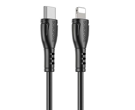  Кабель Type-C - Apple lightning Borofone BX51 Triumph, 100 см 2,4А (black) (133814) 
