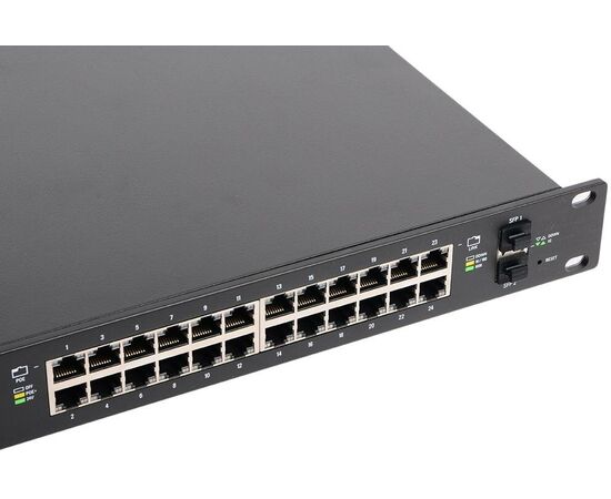  Коммутатор Ubiquiti EdgeSwitch 24-250W (ES-24-250W) 24 порта, раздача питания 24/48В на всех портах, суммарная мощность 250W (728565) (022241) 