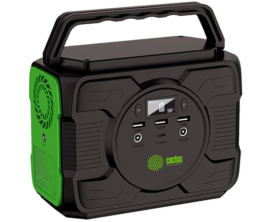  Внешний аккумулятор Cactus CS-PCS144-EC5 40000mAh 2.1A 2xUSB черный/зеленый 