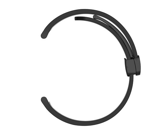  Ремешок на магнитной застёжки-бабочки APW29  для Apple Watch 38/40/41мм  / Браслет силиконовый с soft touch (соф тач) покрытием для Smart X7 mini/Smart GS8 mini/ черный 