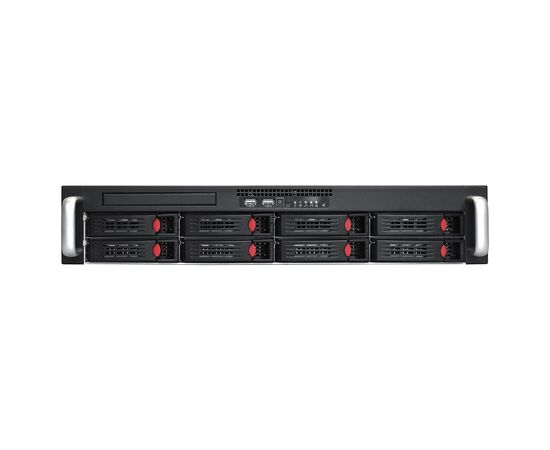  Корпус ExeGate Pro 2U660-HS08 EX292255RUS RM 19", высота 2U, глубина 660, без БП, 8xHotSwap, USB 