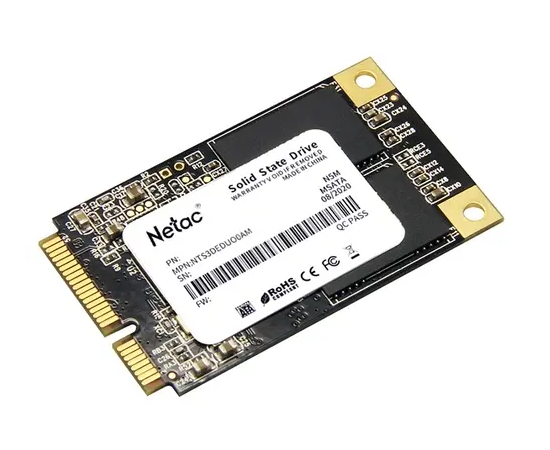  SSD Netac N5M (NT01N5M-002T-M3X) 2.0Tb Series Retail mSATA (SATA3, up to 560/520MBs, 3D TLC/QLC) 
