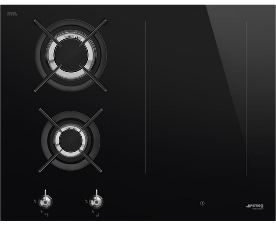  Варочная поверхность SMEG PM3643D Classica газ/индукция, 65см, черный 