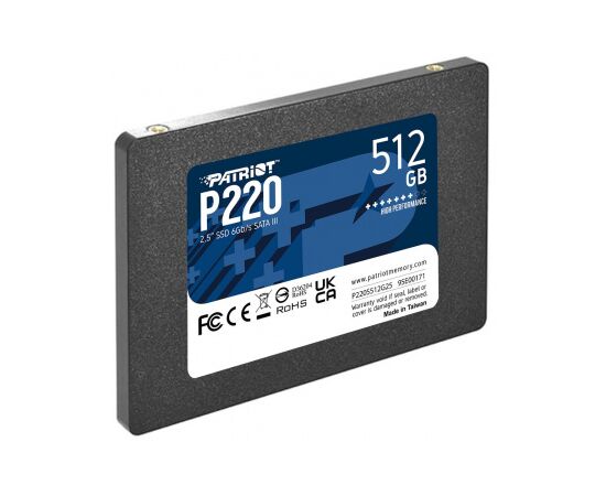  SSD Patriot P220 P220S512G25 SATA III 512Gb 2.5" 