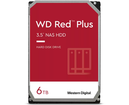  HDD WDC Red Plus WD60EFPX SATA 6TB 6GB/S 256MB 