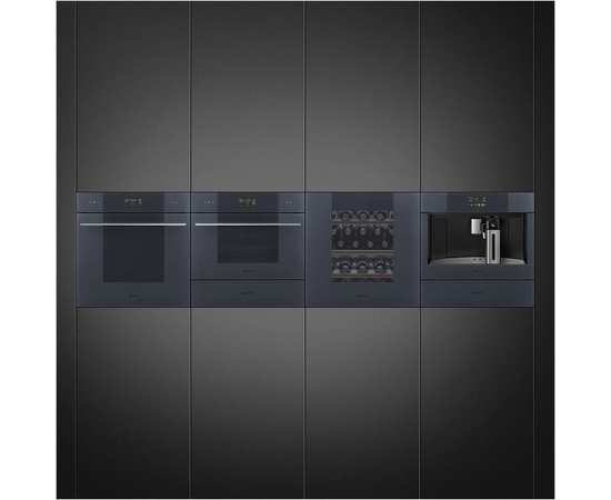  Духовой шкаф SMEG SO4102M1G Linea компактный высотой 45см, Стекло Neptune grey 