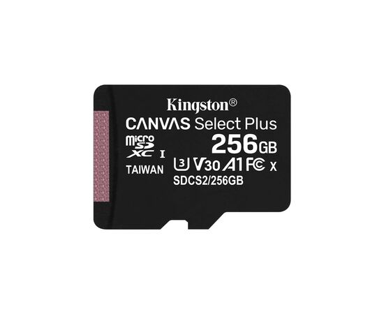  Карта памяти Kingston microSDHC 256Gb Class10 SDCS2/256GBSP CanvSelect Plus 