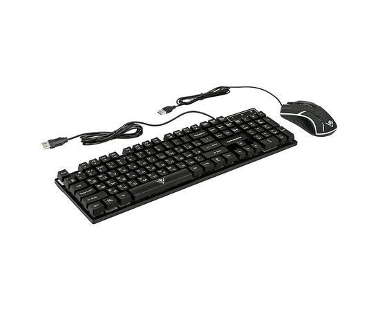  Проводной набор Nakatomi KMG-2305U Gaming мембранная, игровой клавиатура с подсветкой+мышь ((133009) 