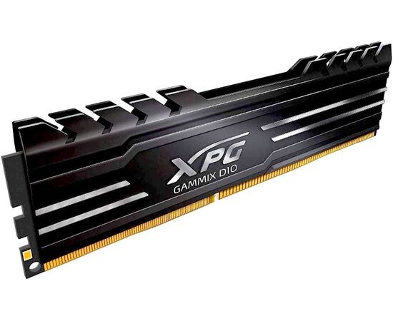  ОЗУ AData 16GB DDR4 3200 DIMM XPG Gammix D10 Black Gaming Memory AX4U320016G16A-SB10 Non-ECC, CL16, 1.35V, Heat Shield, RTL 