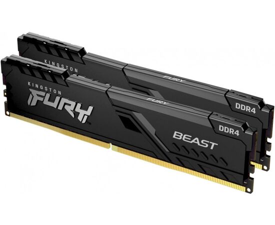 RAM Kingston 16GB (Kit of 2) DDR4-3200 PC4-25600 Fury Beast Black KF432C16BBK2/16 CL16 DIMM 