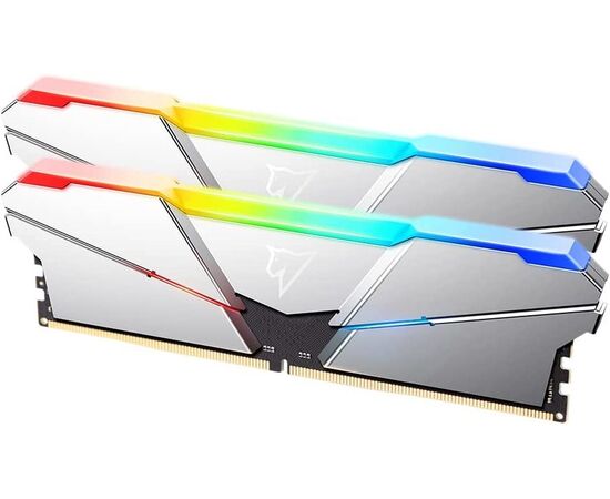  ОЗУ Netac NTSRD5P48DP-16S DDR5 DIMM 16Gb (8Gbx2), 4800Mhz, RGB, CL40, Silver 