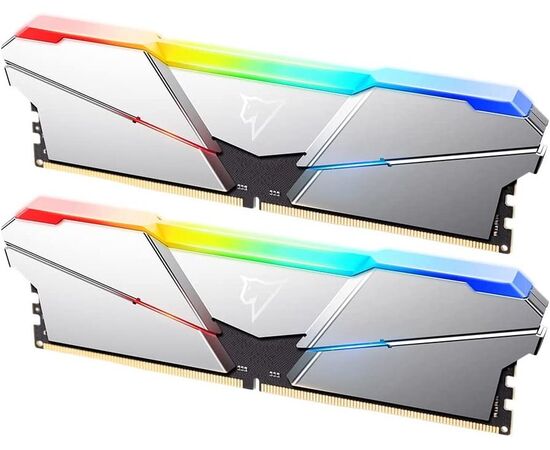  ОЗУ Netac NTSRD5P48DP-16S DDR5 DIMM 16Gb (8Gbx2), 4800Mhz, RGB, CL40, Silver 