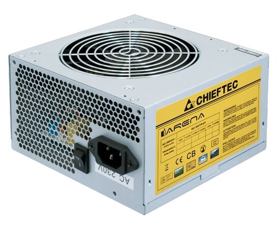  Блок питания CHIEFTEC GPA-600S, OEM, 600W, v.2.3, A.PFC, 1x PCI-E (6+2-Pin), 3x SATA, 2x MOLEX, Fan 12cm 