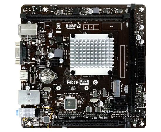  MB s1090 BIOSTAR J4125NHU Intel Celeron J4125 (4 x 2.0 ГГц), 2xDDR4-2400 МГц, 1xPCI-Ex16, 1xM.2, Mini-ITX 