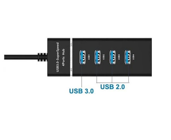  USB-Хаб (концентратор) KS-is KS-728 1xUSB 3.0 3xUSB 2.0 F в USB 3.0 Type A M 1.2м 