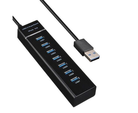  USB-Хаб (концентратор) KS-is KS-568 7 x USB 2.0 F в USB 3.0 Type A M с БП 