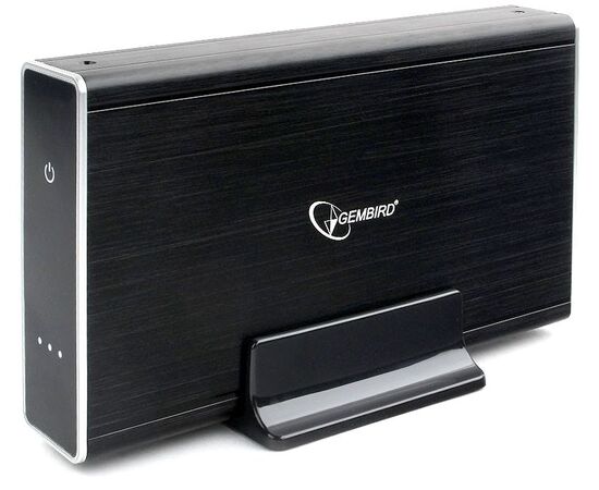  Внешний корпус для HDD/SSD Gembird EE3-U3S-80 3.5" чёрный, USB 3.0, SATA, до 2 Тб, алюминий 