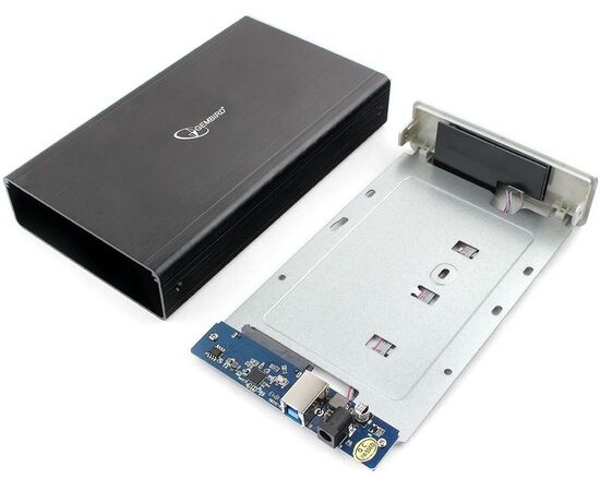  Внешний корпус для HDD/SSD Gembird EE3-U3S-80 3.5" чёрный, USB 3.0, SATA, до 2 Тб, алюминий 