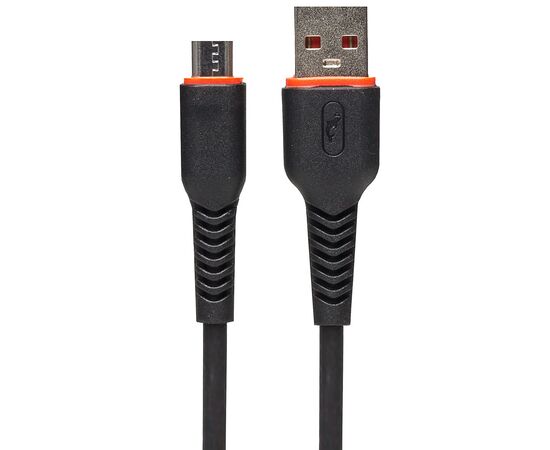  Кабель USB - micro USB SKYDOLPHIN S54V 100см 2,4A (black) (206467) 