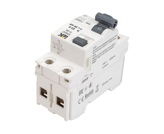  ВДТ IEK Armat R10N AR-R10N-2-063C030 2P 63А 30мА тип AC 