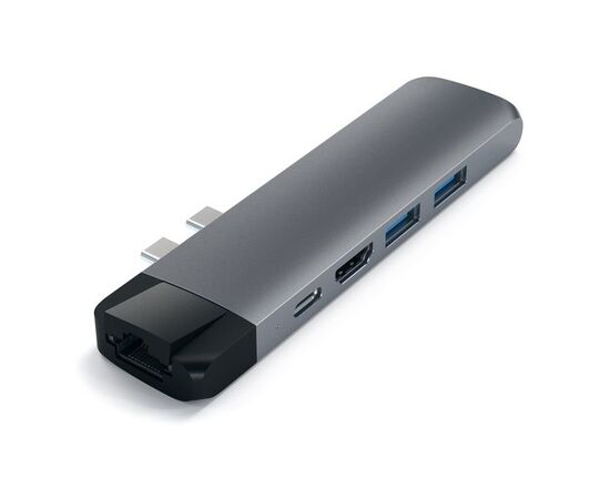  Хаб Satechi ST-TCPHEM Aluminum Type-C Pro Hub Adapter with Ethernet 4K HDMI Space Gray 