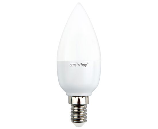  Лампа светодиодная SMARTBUY C37 7Вт 220V 4000K E14 (свеча, нейтральный свет) (1/10/50) 