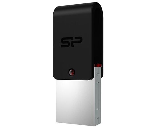  USB-флешка Silicon Power 8Gb Mobile X31 OTG, USB 3.0/MicroUSB, Черный (SP008GBUF3X31V1K) 
