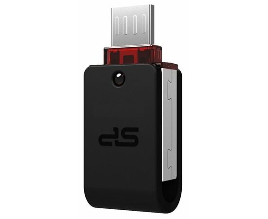  USB-флешка Silicon Power 8Gb Mobile X31 OTG, USB 3.0/MicroUSB, Черный (SP008GBUF3X31V1K) 