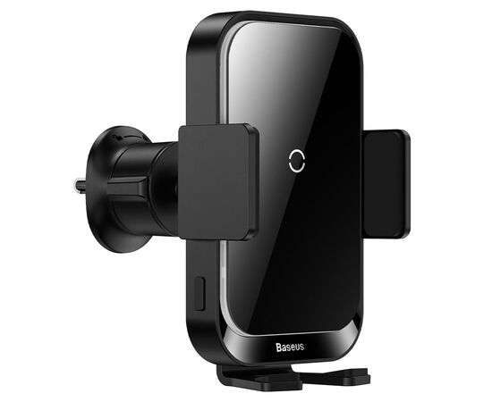  Автомобильный держатель BASEUS Halo Electric, зажимной с беспроводной зарядкой, 15W, на воздуховод, черный 