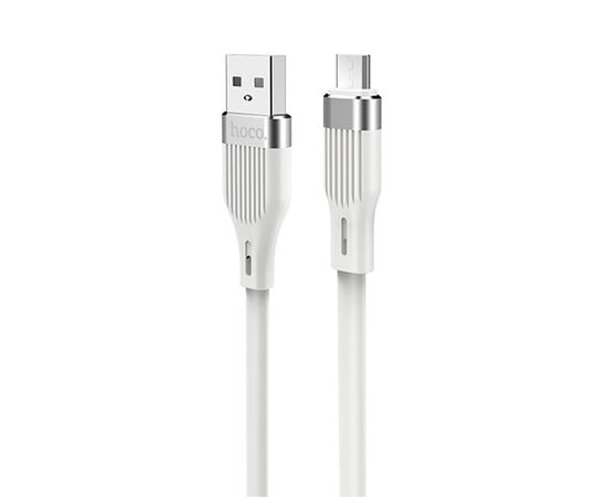  Кабель USB HOCO U72 Forest USB - MicroUSB, 2.4А, 1.2 м, белый 