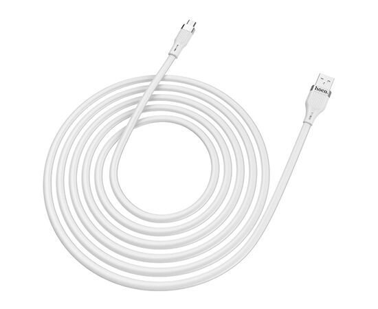  Кабель USB HOCO U72 Forest USB - MicroUSB, 2.4А, 1.2 м, белый 