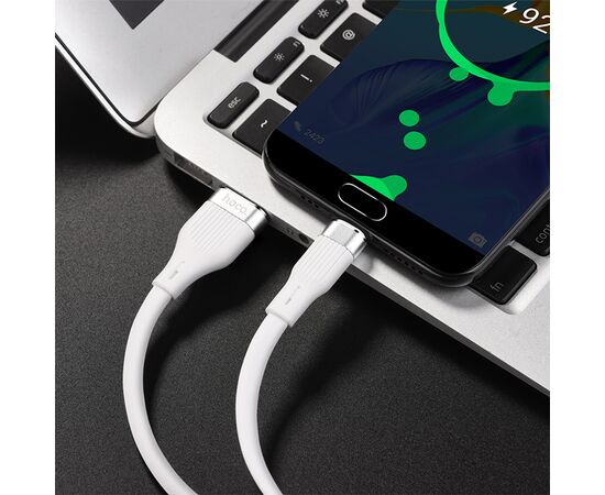  Кабель USB HOCO U72 Forest USB - MicroUSB, 2.4А, 1.2 м, белый 