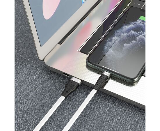  Кабель USB HOCO X53 Angel USB - Lightning, 2.4А, 1 м, белый 