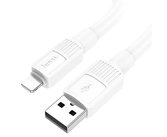 Кабель USB HOCO X84 Solid USB - Lightning, 2.4А, 1 м, белый 