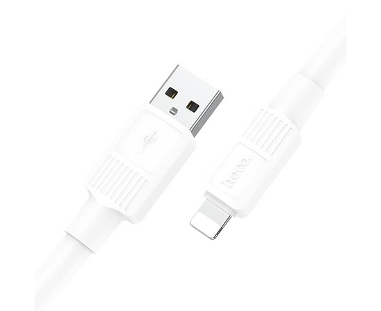  Кабель USB HOCO X84 Solid USB - Lightning, 2.4А, 1 м, белый 
