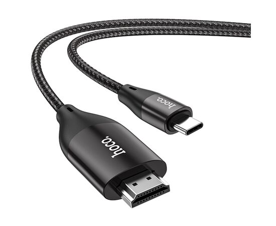  Видеокабель HOCO UA16 HDMI (m) - Type-C (m), 2 м, серый металлик 
